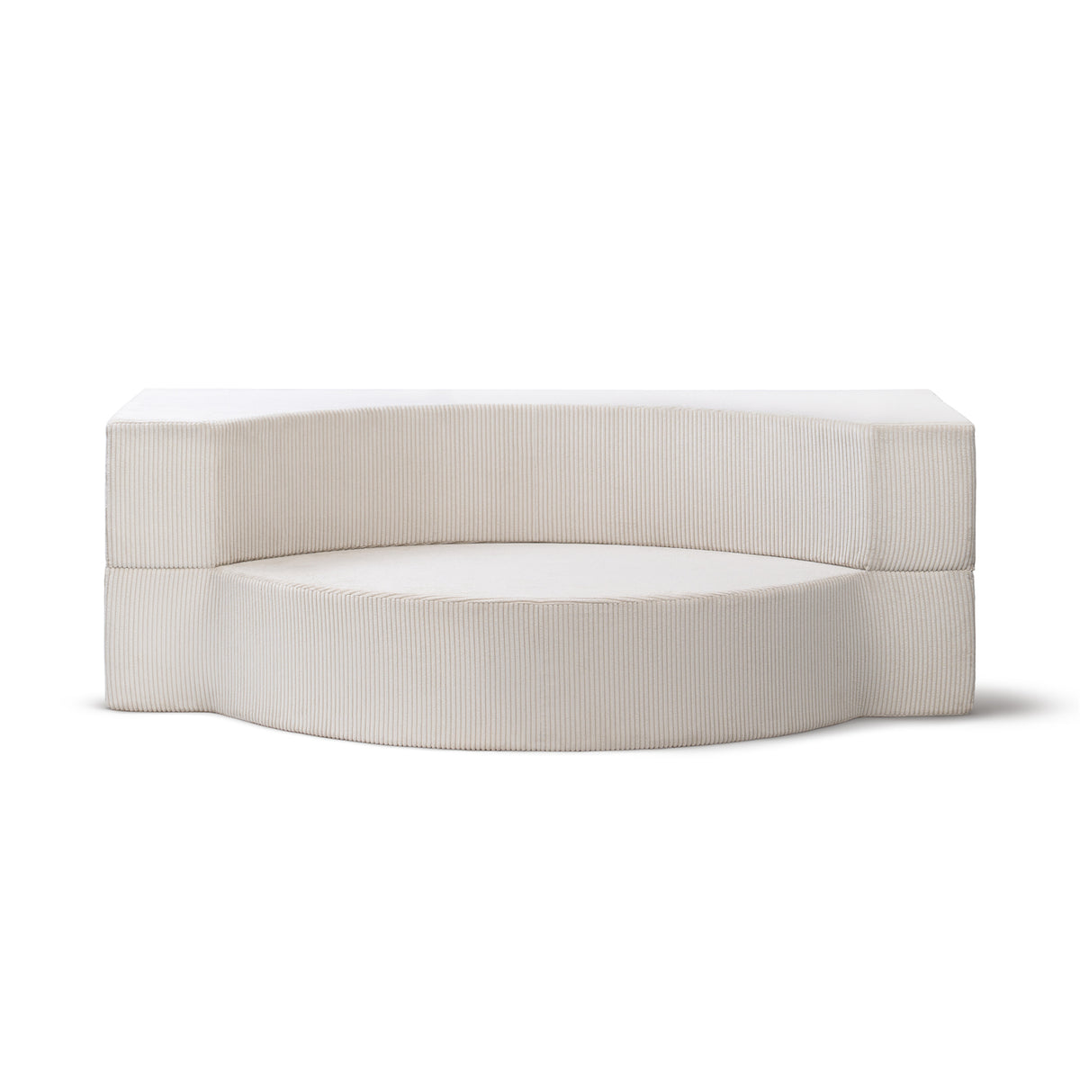 Lunaria Modular Foam Sofa Bed 200 cm, Japandi Style – front view