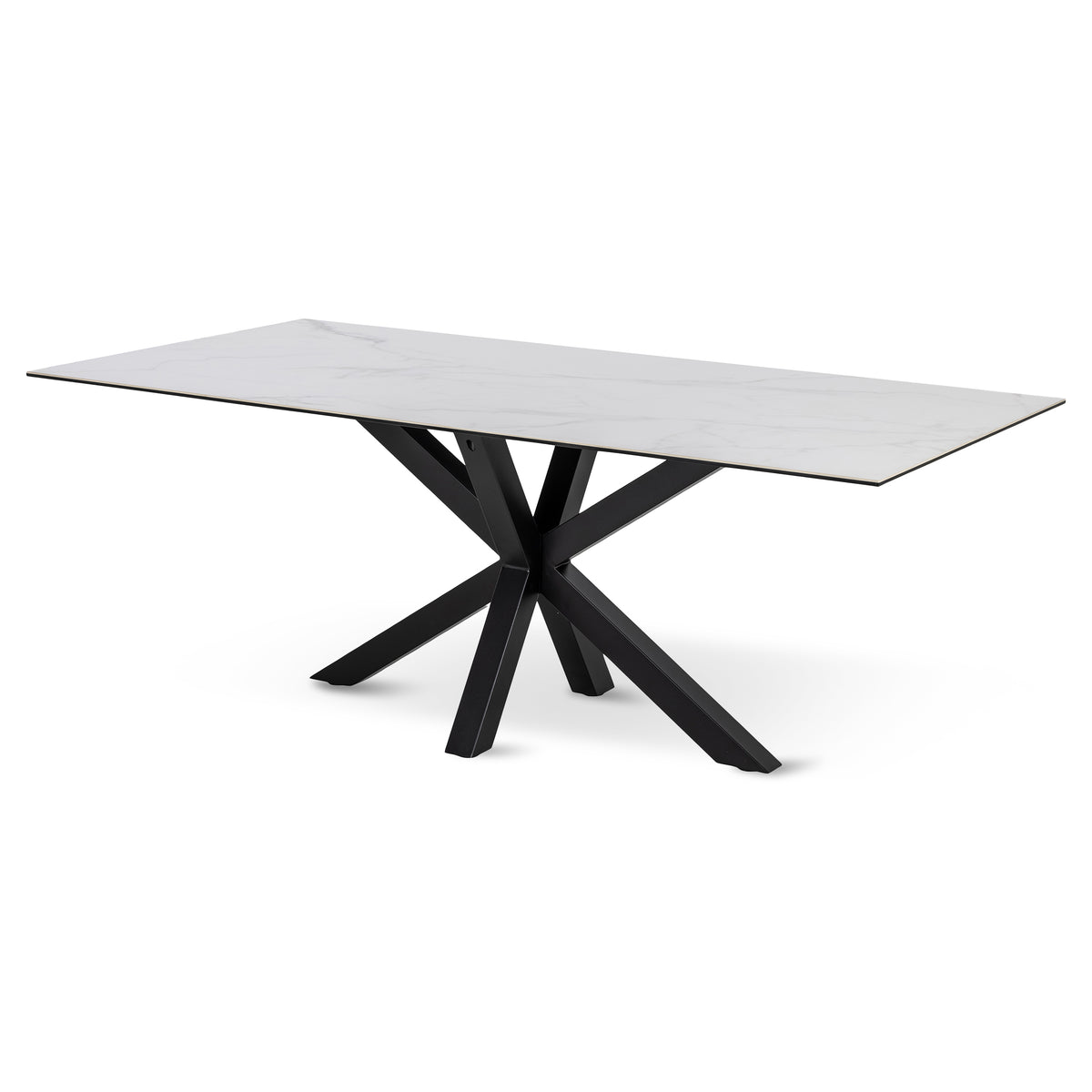 Oryss Dining Table 200x76 cm, Modern Style – Cool White
