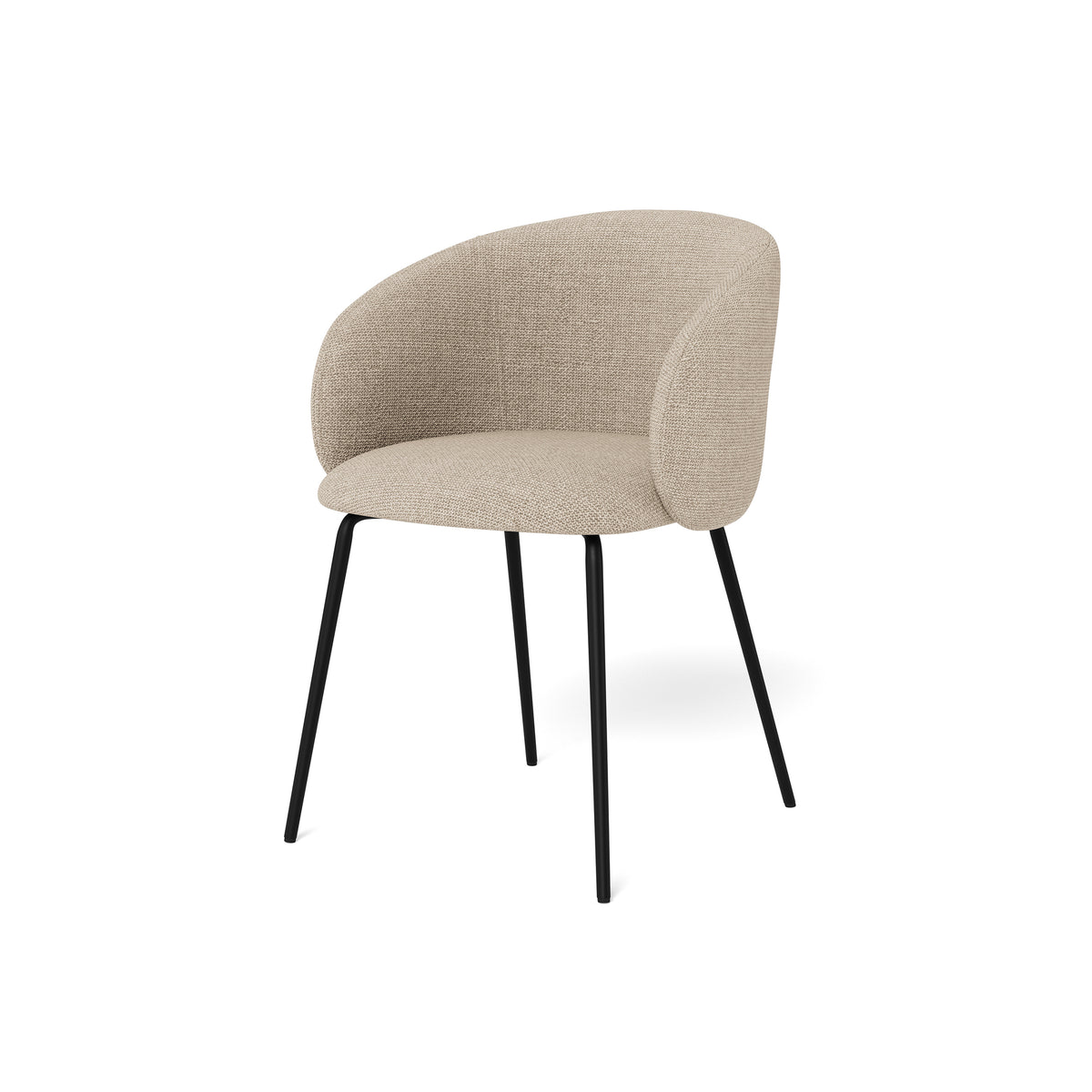 Delmo Set of Two Dining Chairs, Modern Style – Light Beige