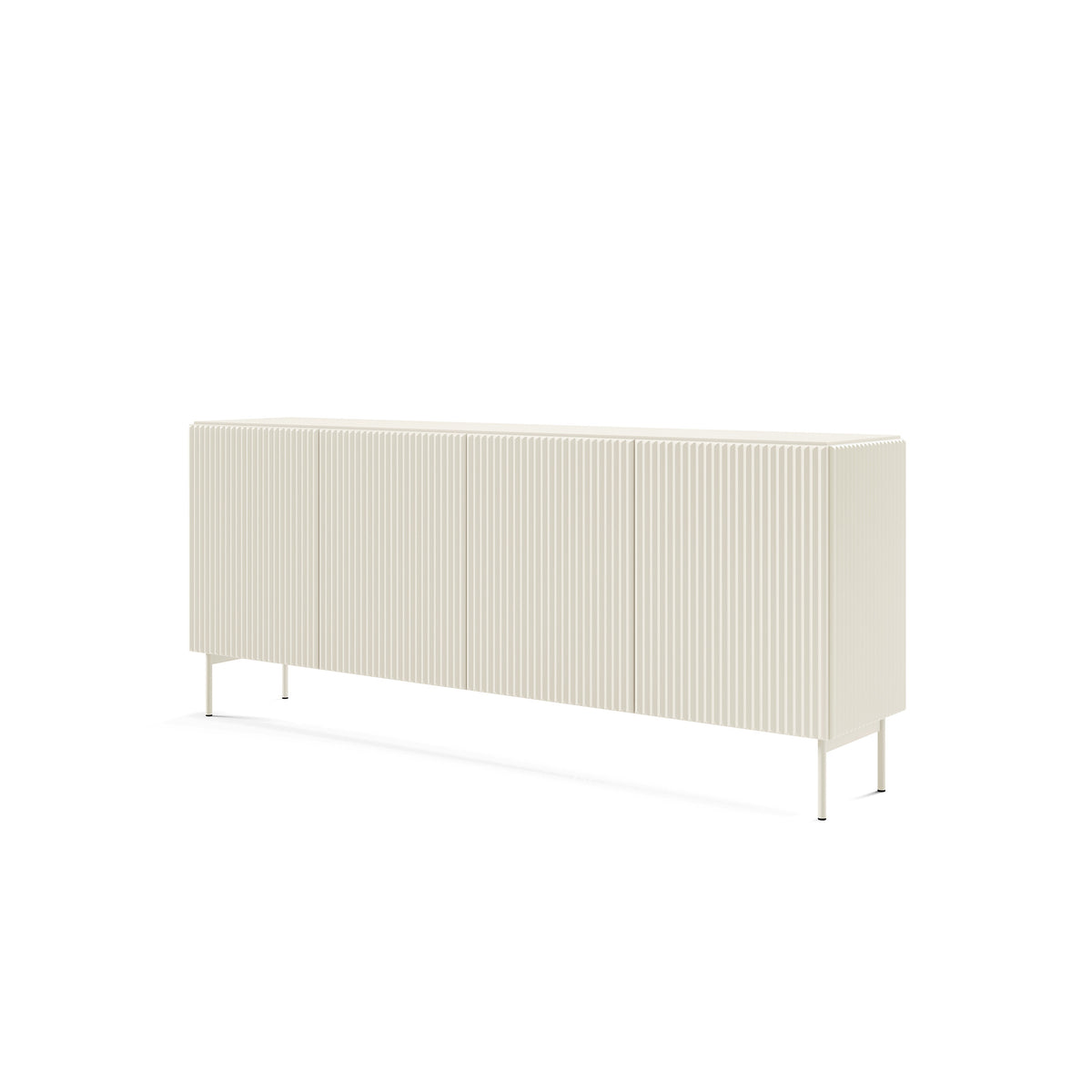 MuzZI Sideboard with Doors 195x81, Modern Style – angled view | Pillovely