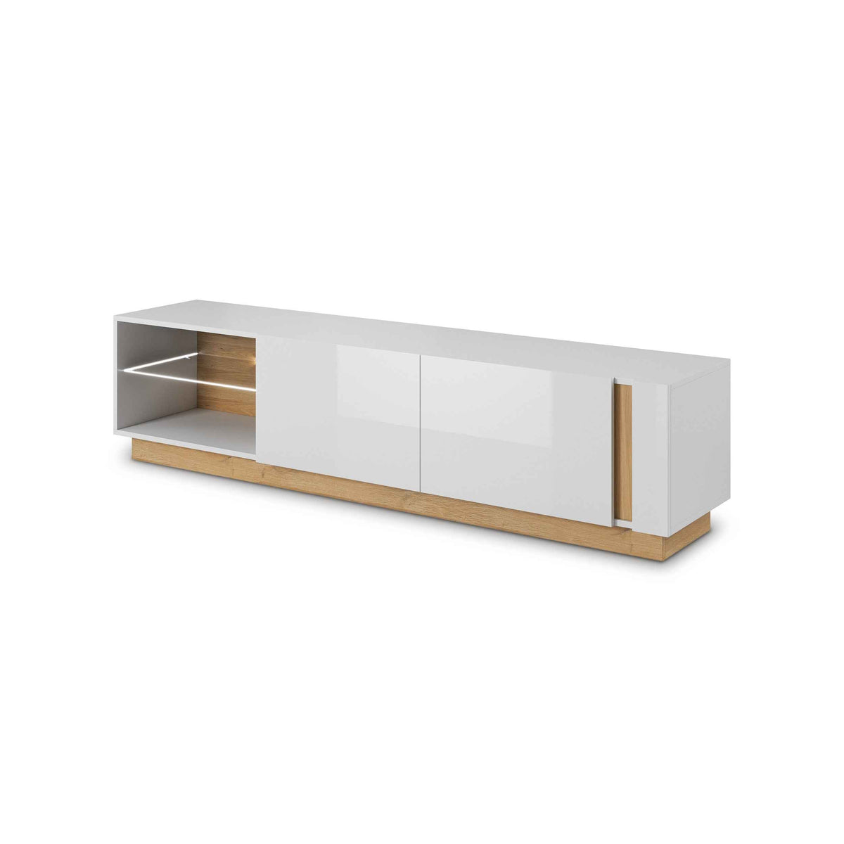 Armelia TV Unit / TV Stand 188x46, Glamour Style – angled view | Pillovely
