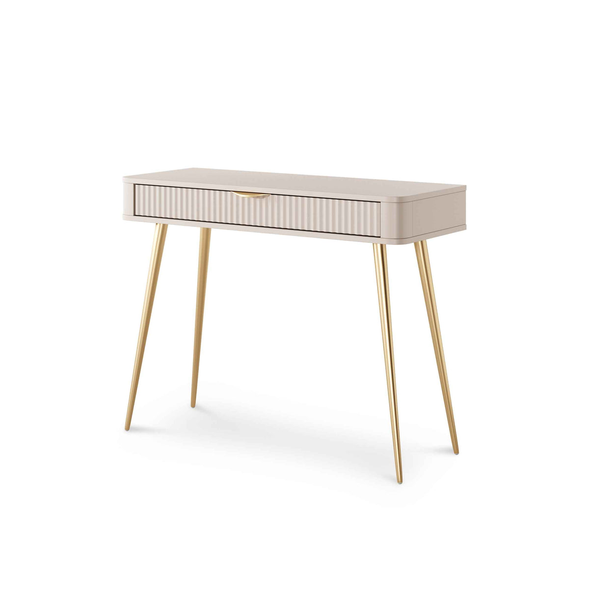 Laanti Dressing Table with Drawer 100x78 cm, Modern Style – Beige