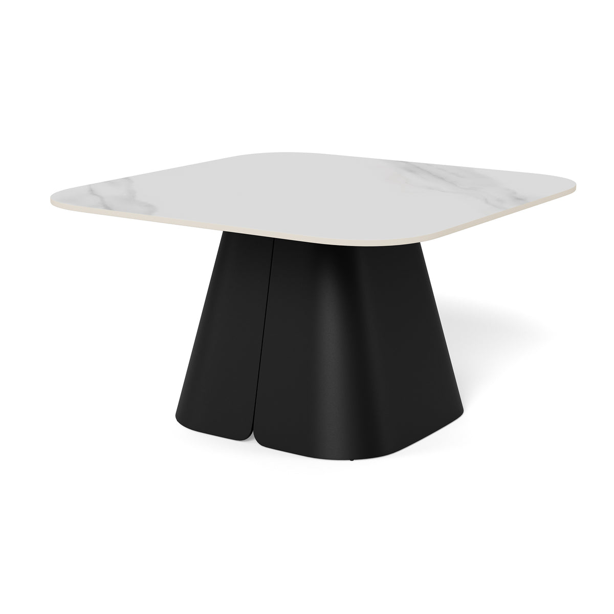 Bienn Coffee Table with Central Base 80x45 cm, Modern Style – angled view | Pillovely