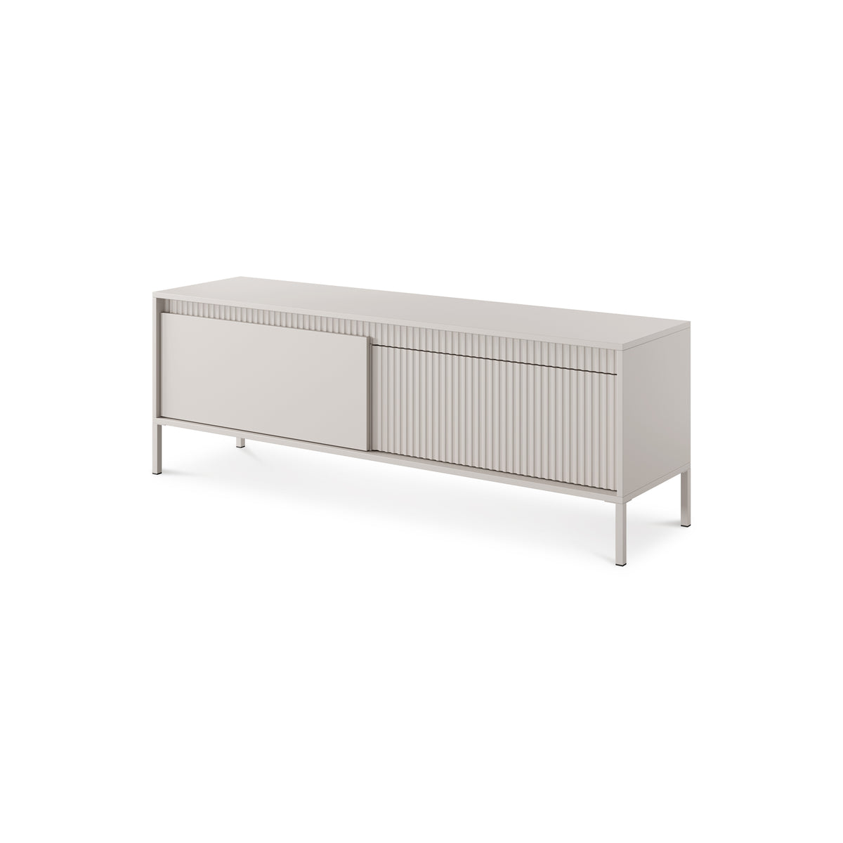 Senra TV Unit / TV Stand 154x53, Japandi Style – angled view | Pillovely