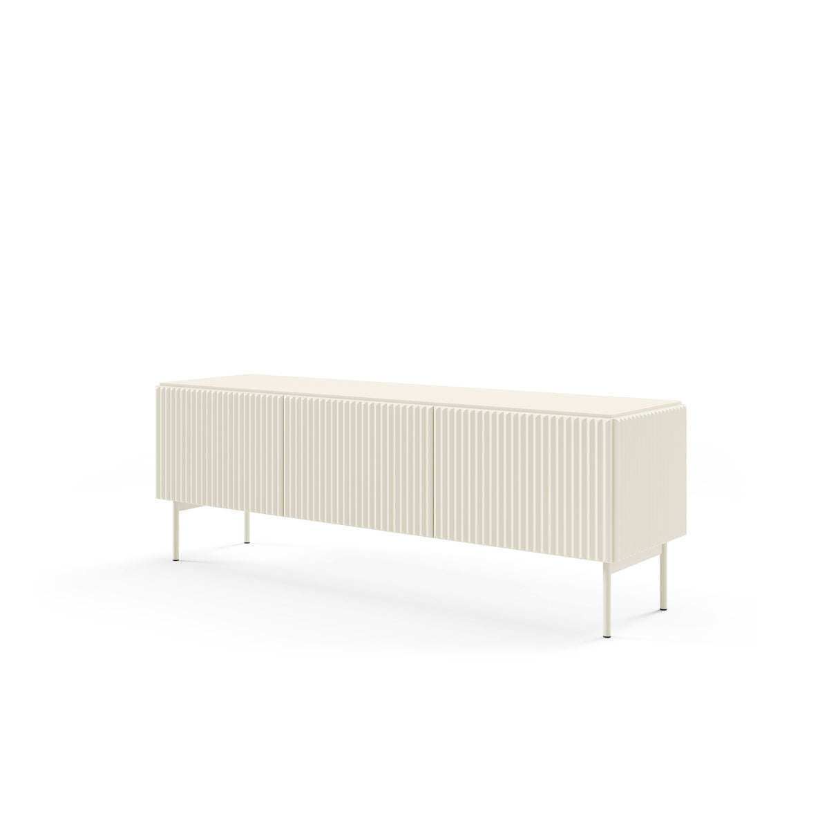 MuzZI TV Unit / TV Stand 147x51, Modern Style – angled view | Pillovely
