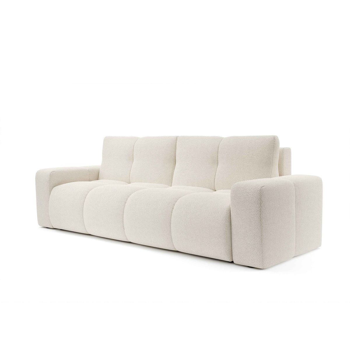 Soso 3 Seater Sofa Bed 149x200 with Storage, Modern Style – angled view | Pillovely