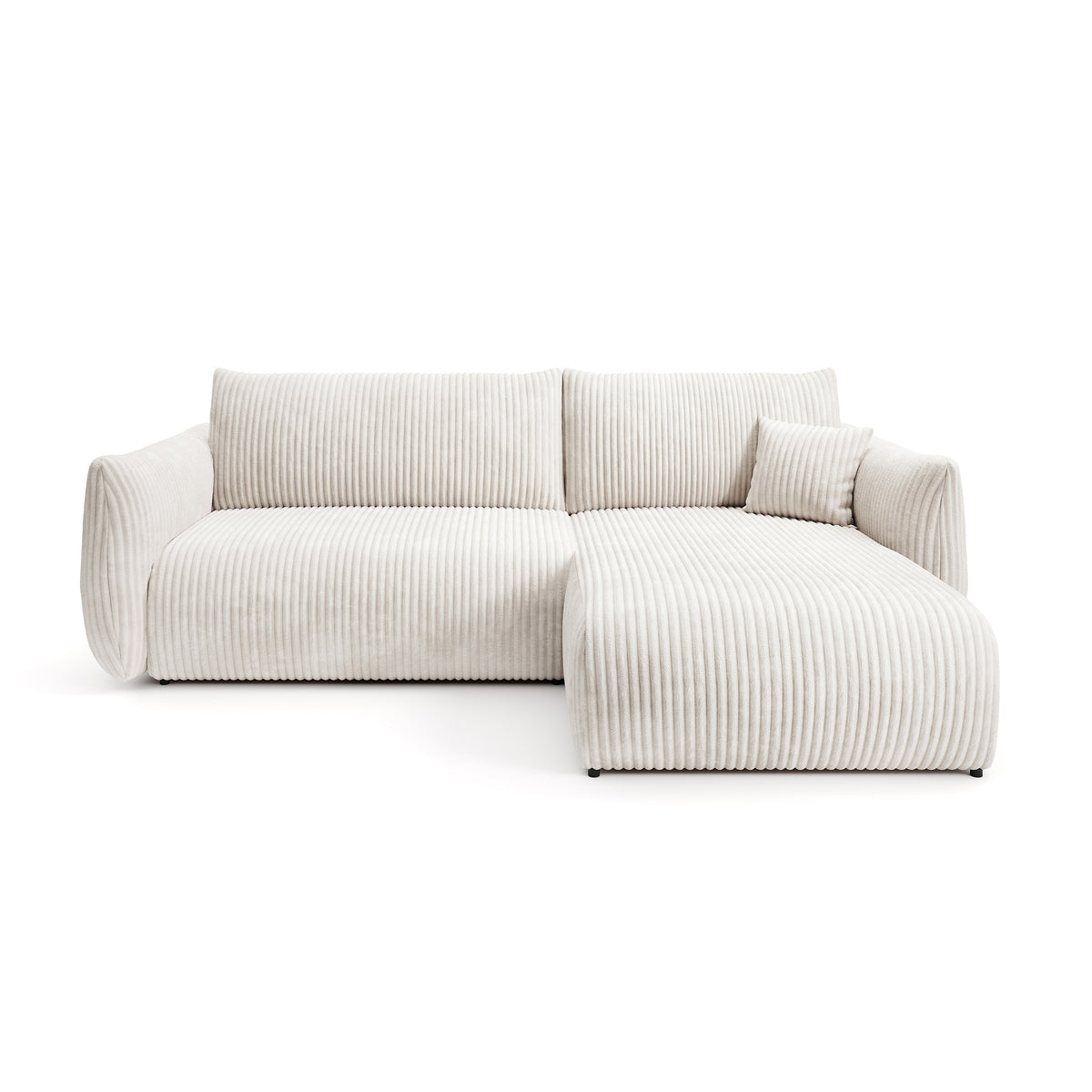 Alloro Corner Sofa Bed 257 cm, Modern Style – front view
