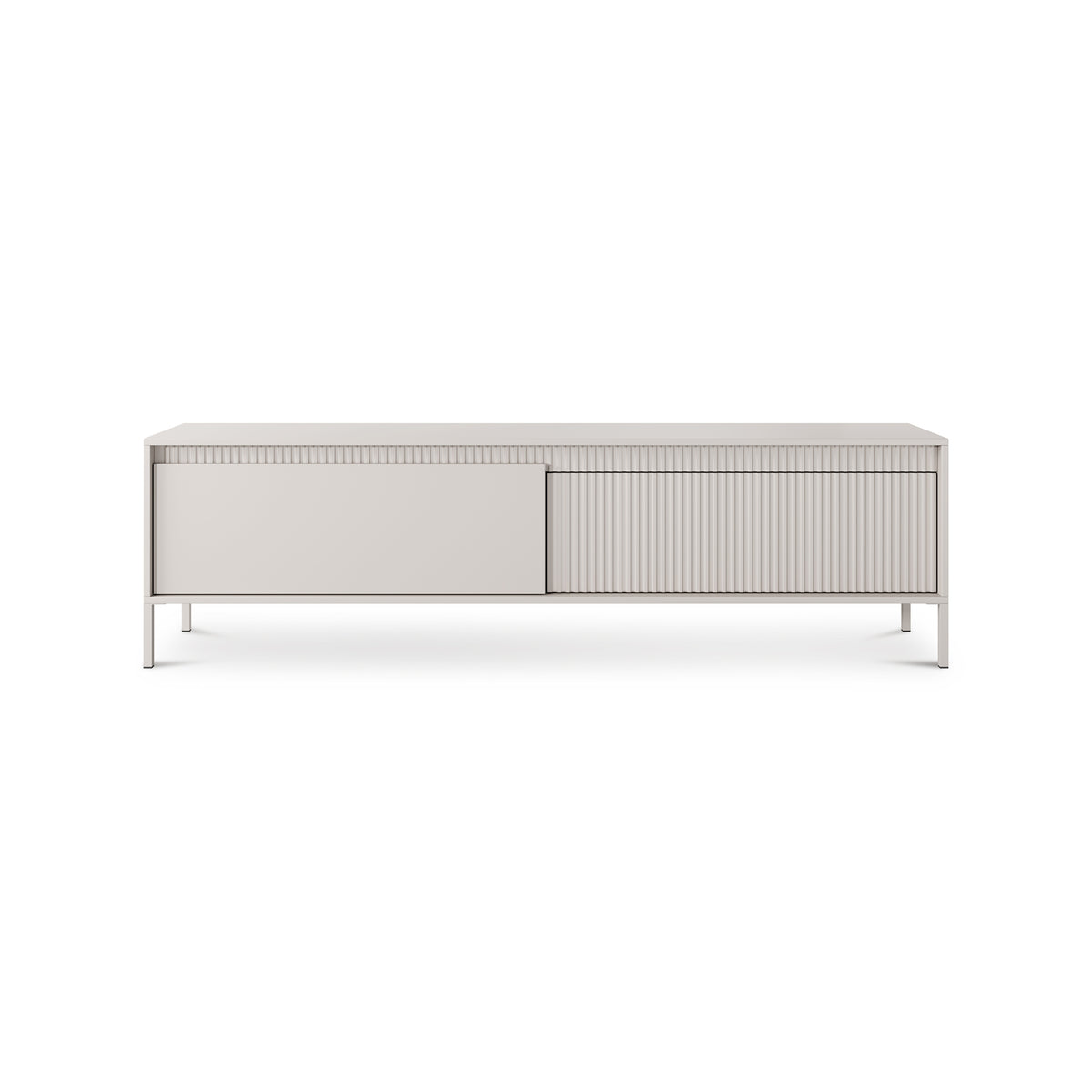 Senra 2-door TV Unit 187x53, Japandi Style – front view