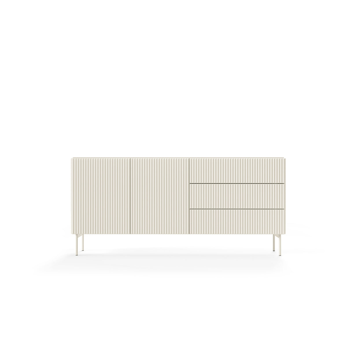 MuzZI Sideboard with Doors and Drawers 177x81, Modern Style – front view