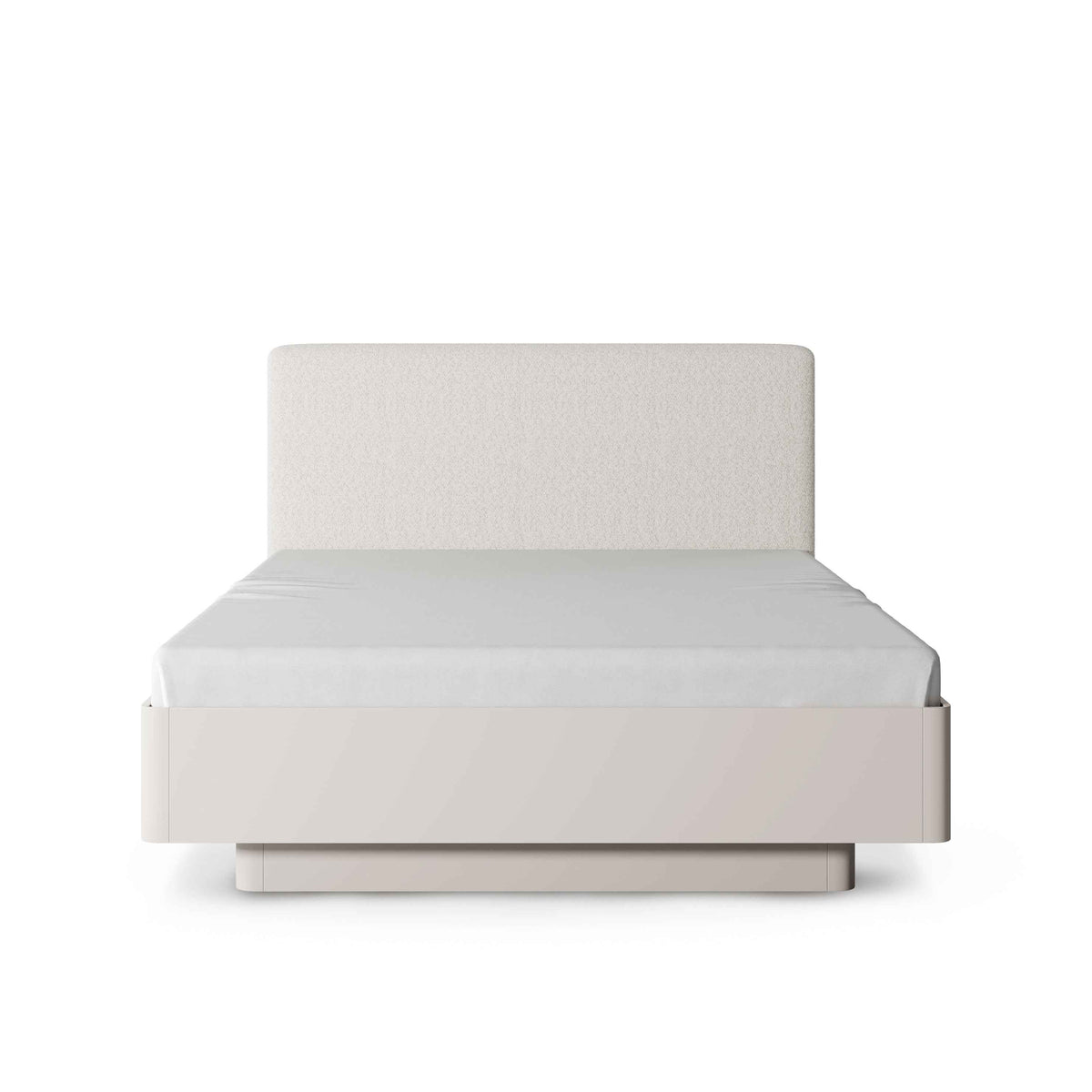 Laanti Upholstered Ottoman Bed with Storage 160x200, Modern Style – front view