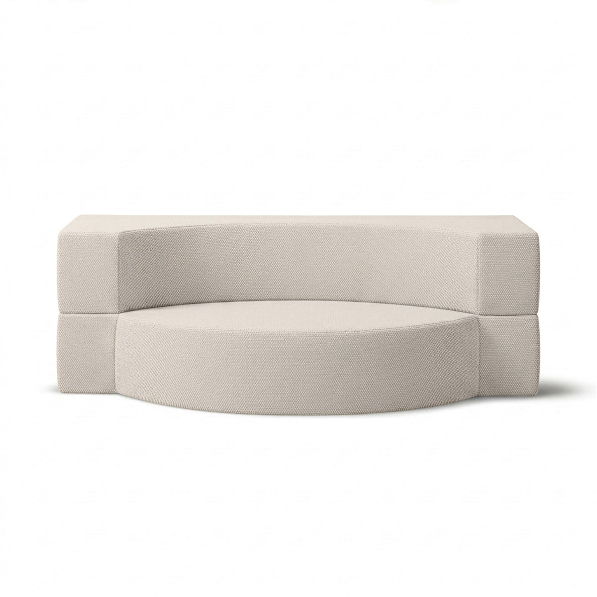 Lunaria Outdoor Foam Sofa 200x100x70 cm in Japandi Style in Harris Outdoor Fabric – front view