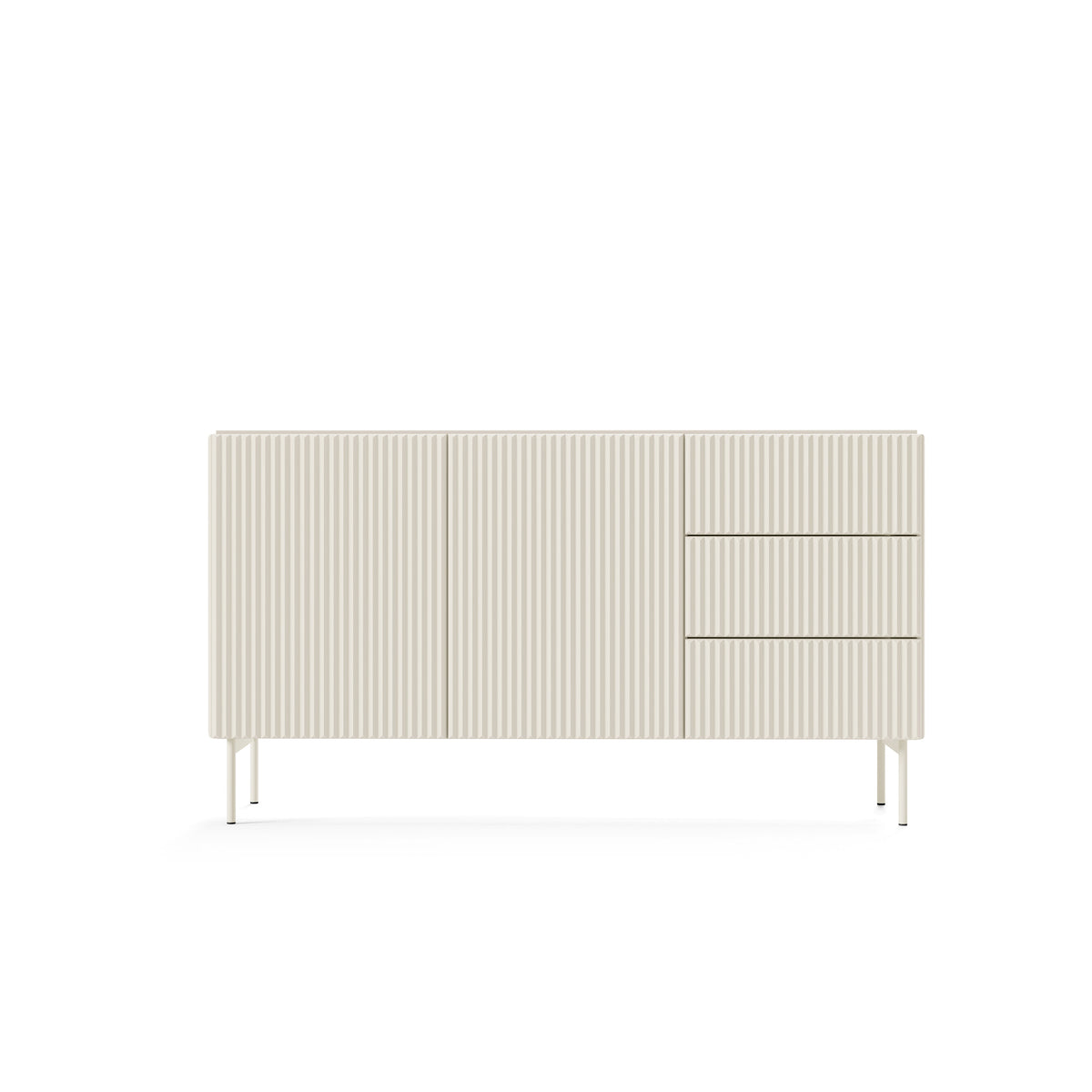 MuzZI Sideboard with Doors and Drawers 147x81, Modern Style – front view