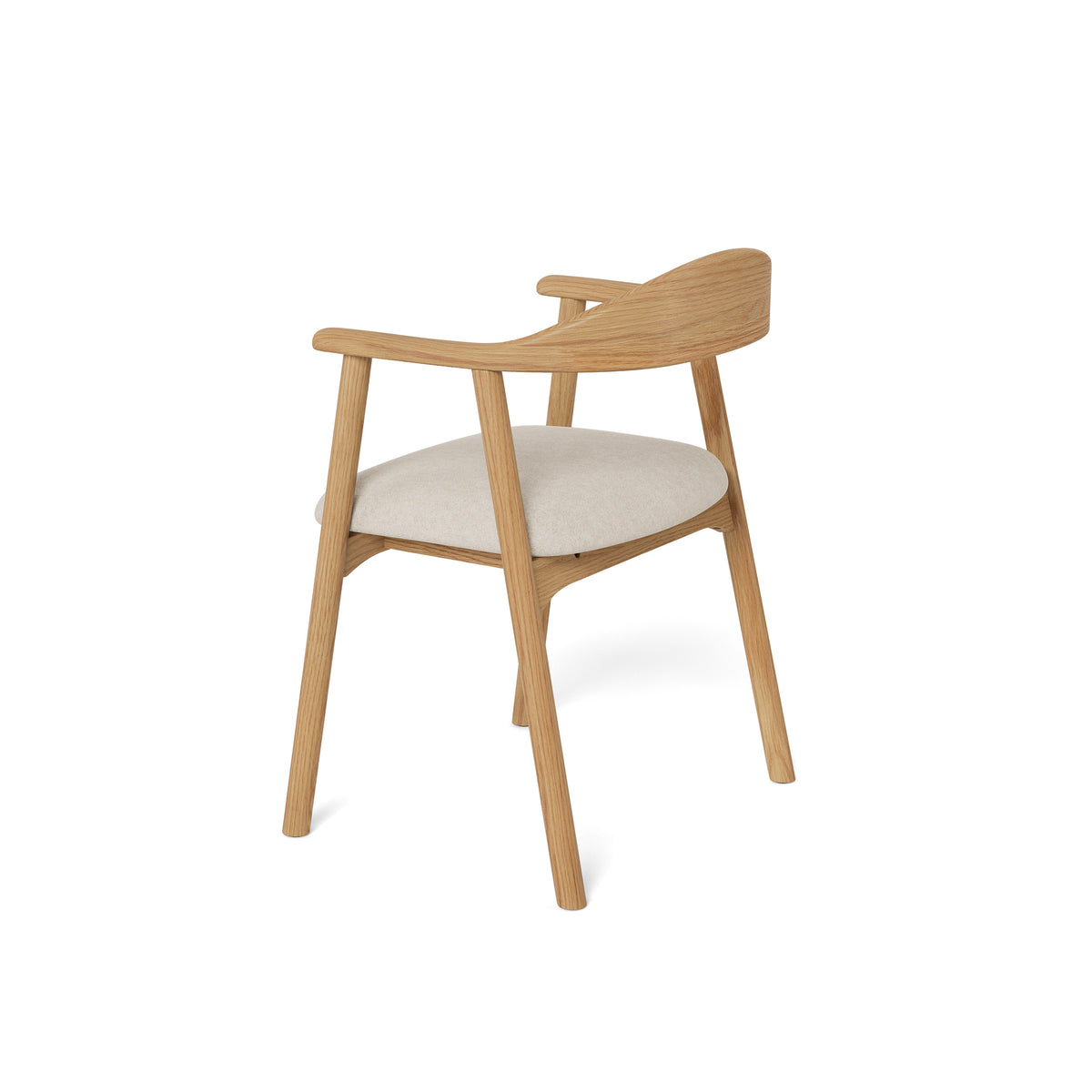 Hikari Set of Two Dining Chairs, Scandinavian Style – side view