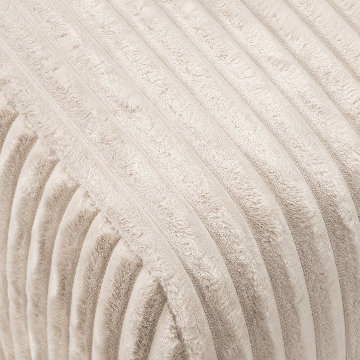 Alloro Upholstered Pouffe 82x41, Vintage Style – close-up of details and texture