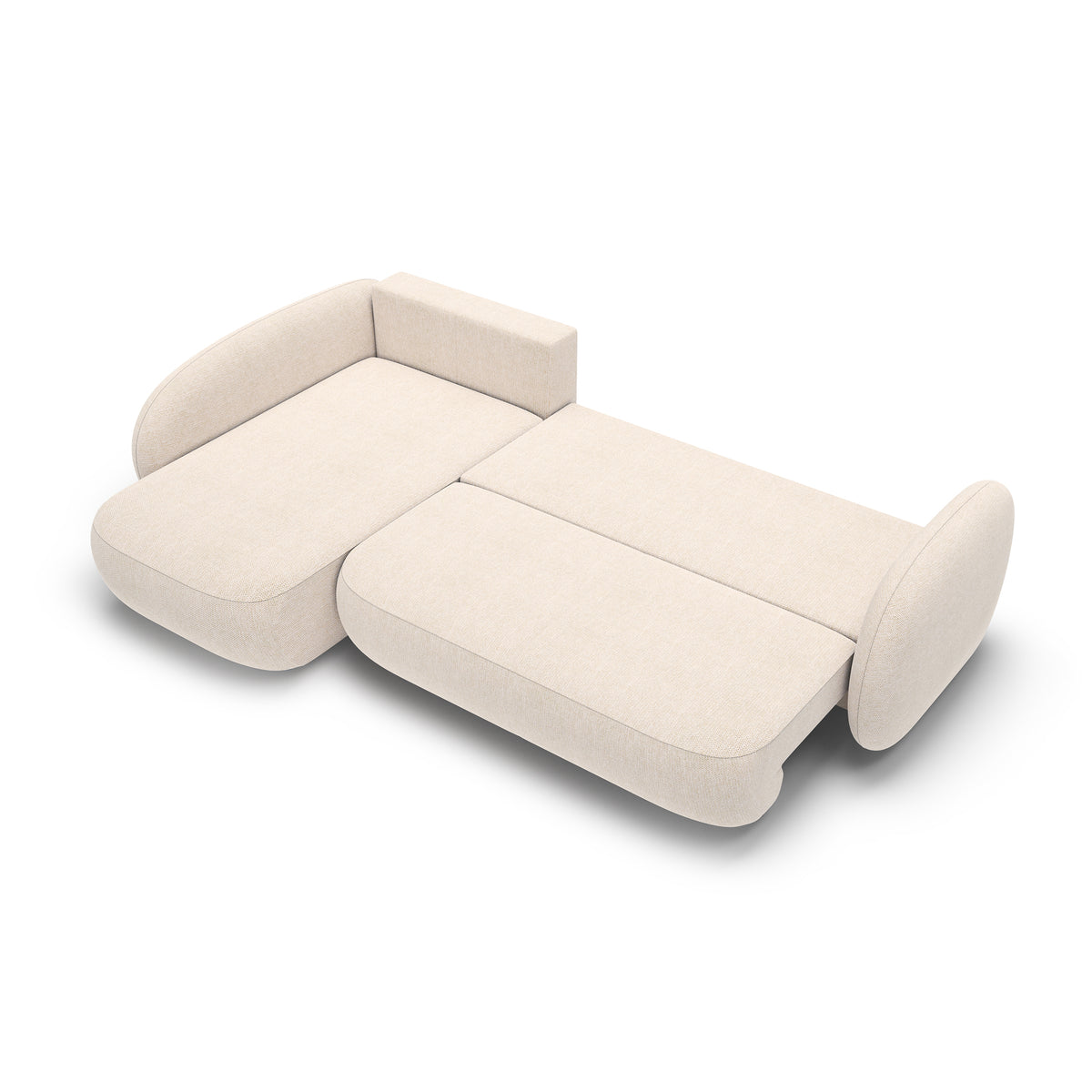 Olemo Corner Sofa Bed with Storage, Sleeping Area 123x250, Organic Modern – photo 7