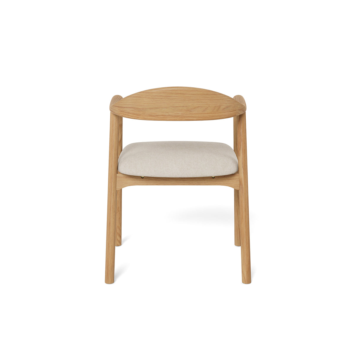 Hikari Set of Two Dining Chairs, Scandinavian Style – back view