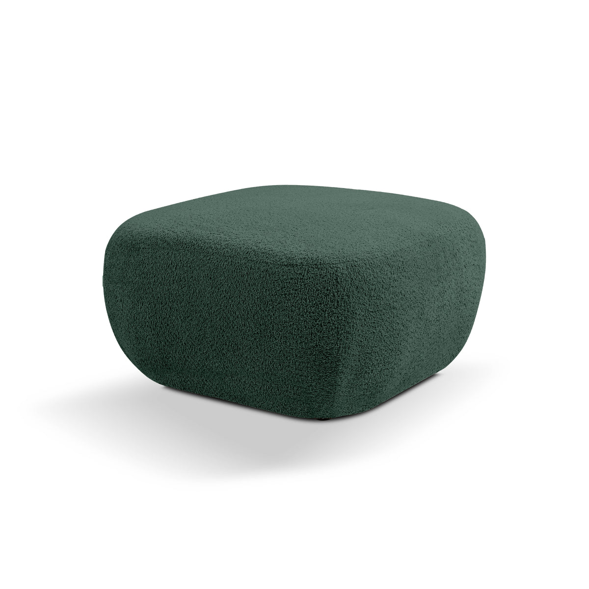 Olemo Pouffe in Organic Modern Style 75×39 cm, Abriamo Fabric – Forest Depth (ABRIAMO 09)