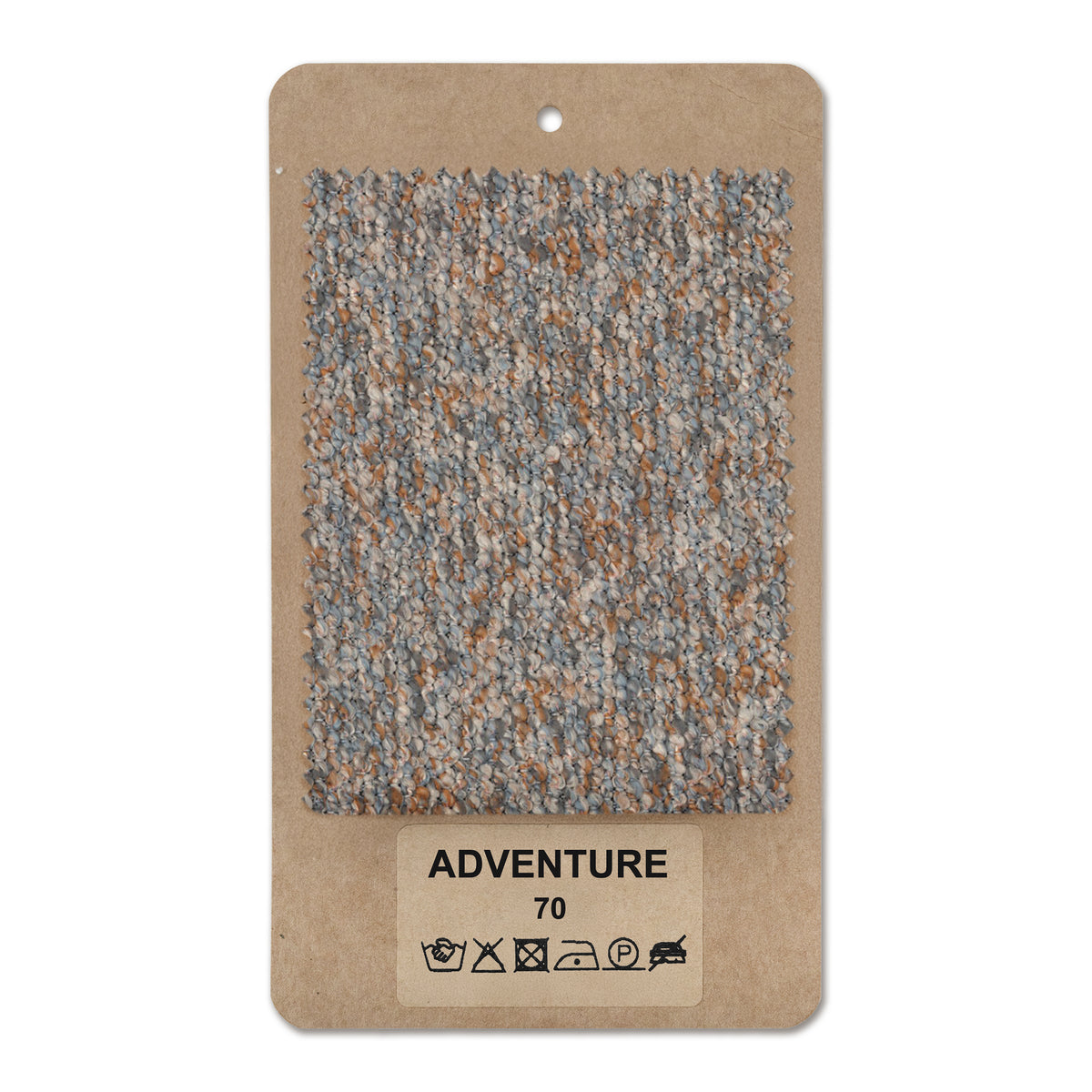 Fabric sample ADVENTURE Gray-Caramel (ADVENTURE 70)