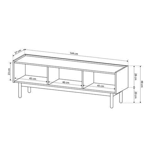 Anawa TV Unit 144x48, Boho Style