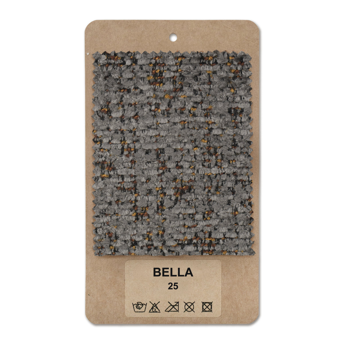 Fabric sample Bella Graphite Brown (BELLA 25)