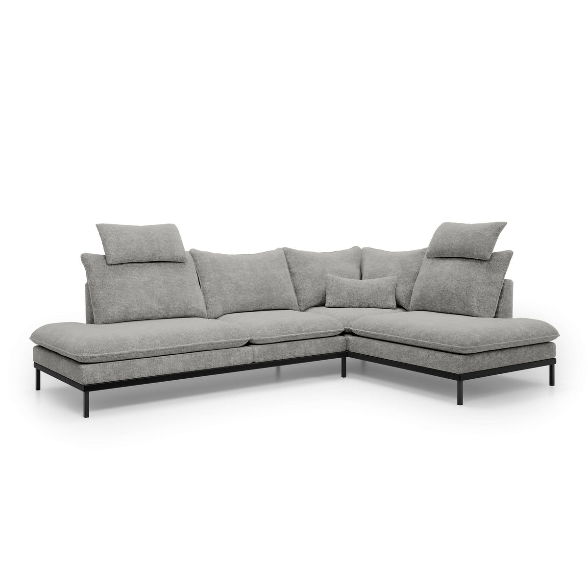 Leafy 4 Seater Premium Corner Sofa 293×198 cm, Elegant Style – Right-Sided, Ashen Taupe (CREMONA 85)