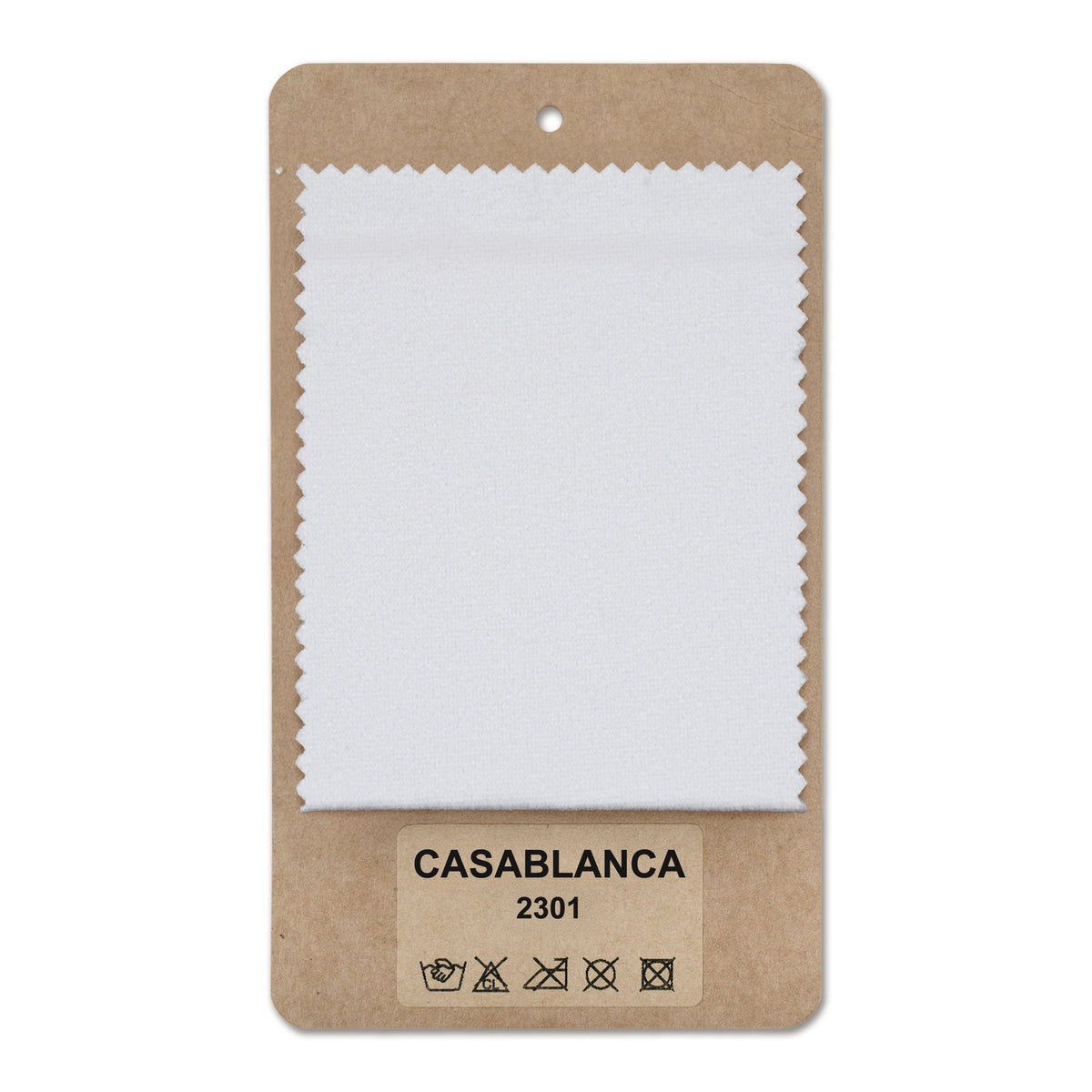 Fabric sample Casablanca White Linen (CASABLANCA 2301)