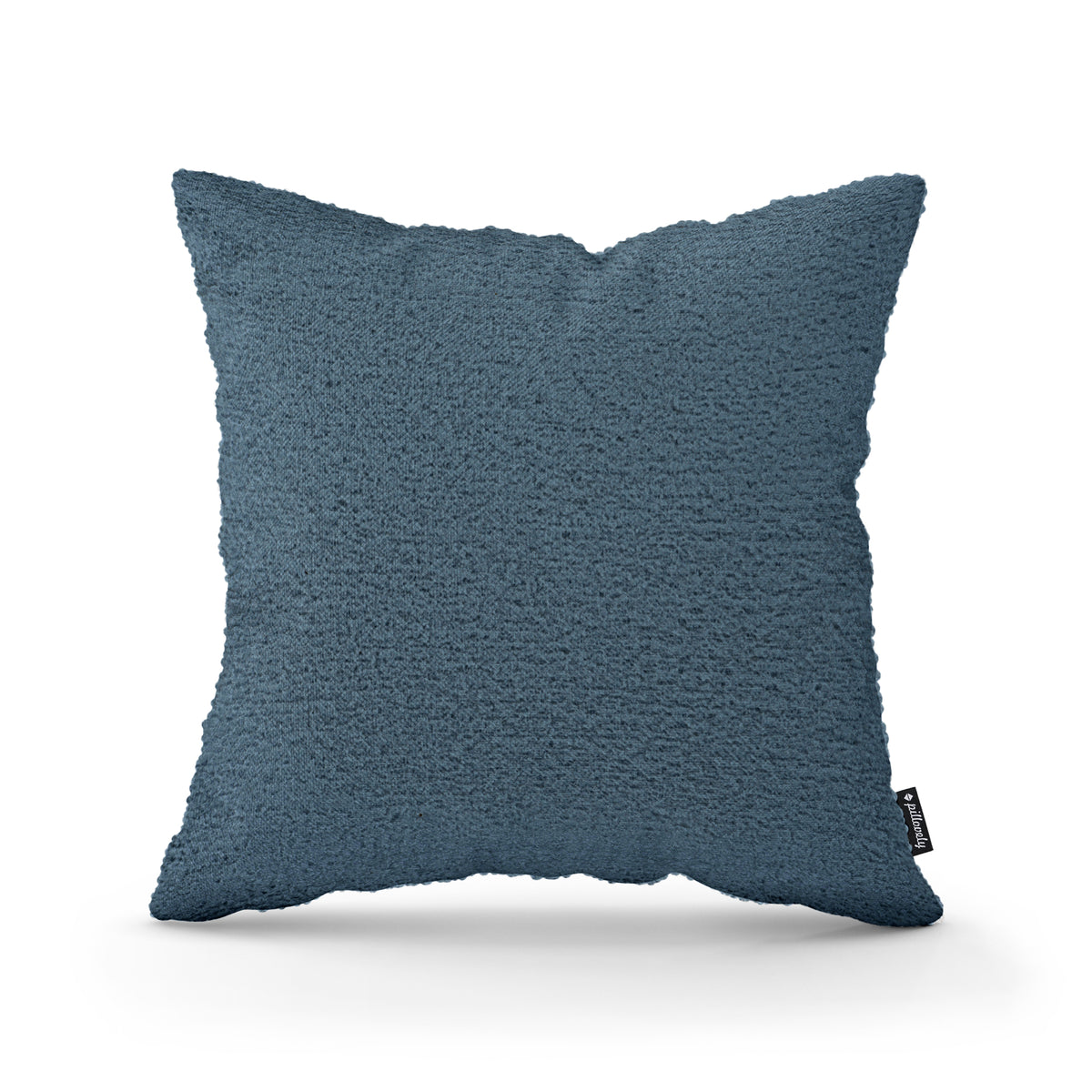 Lamb Decorative Cushion 45x45 cm, Scandinavian and Japandi Style, Coral Fabric – Steel Azure (CORAL 10)