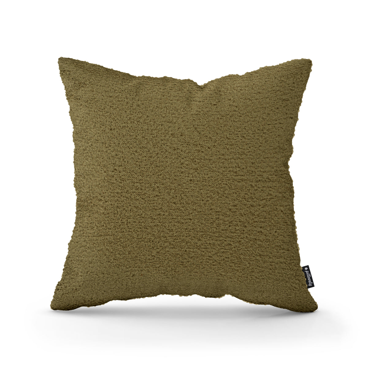 Lamb Decorative Cushion 45x45 cm, Scandinavian and Japandi Style, Coral Fabric – Golden Chestnut (CORAL 30)