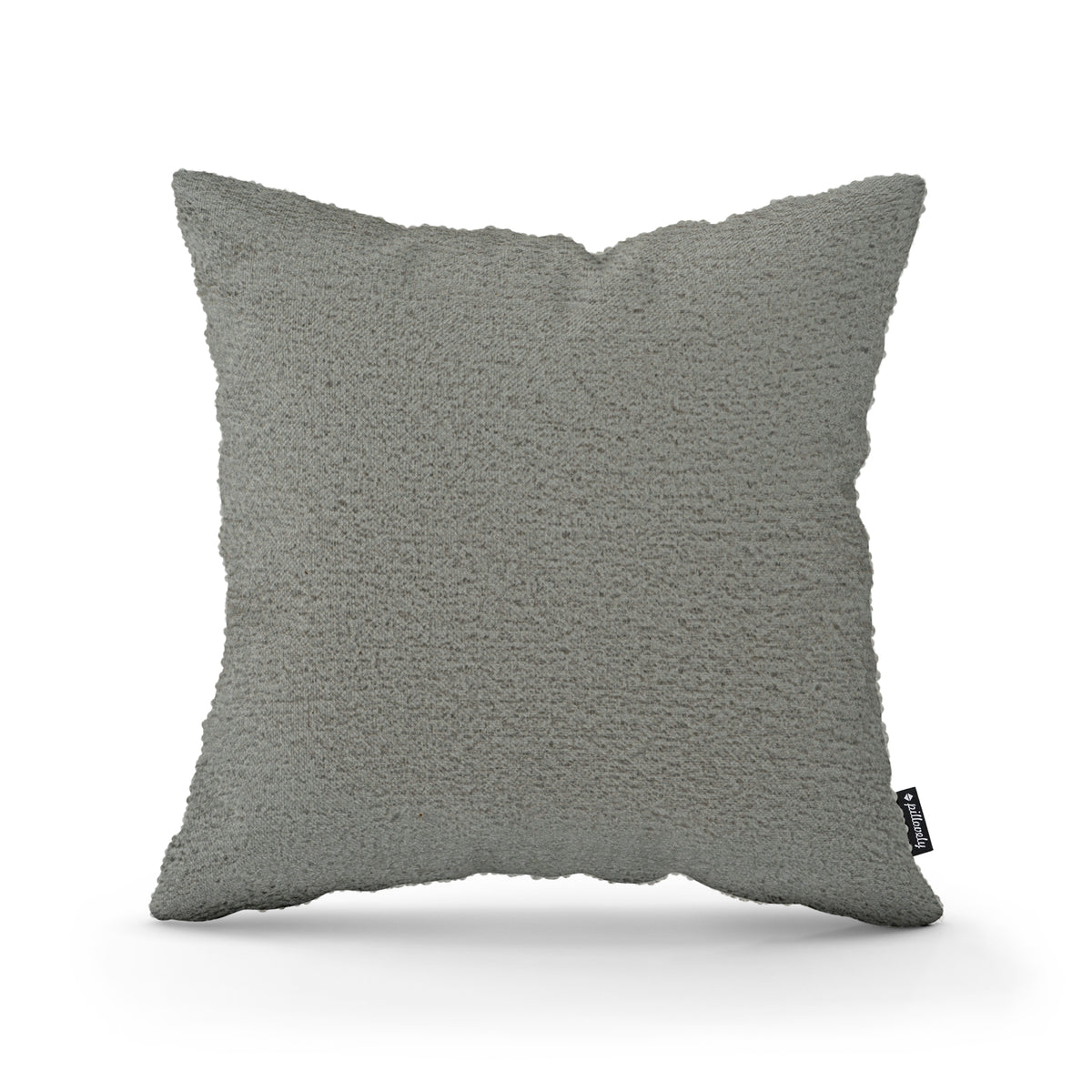 Lamb Decorative Cushion 45x45 cm, Scandinavian and Japandi Style, Coral Fabric – Desert Gray (CORAL 75)