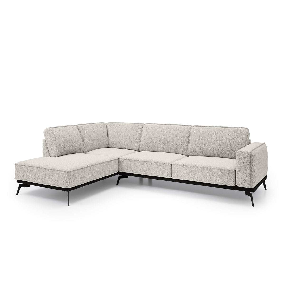 Rosalia Premium Corner Sofa 293 cm, Modern Style – Left-Sided, Cream Taupe (ARAGON 03)