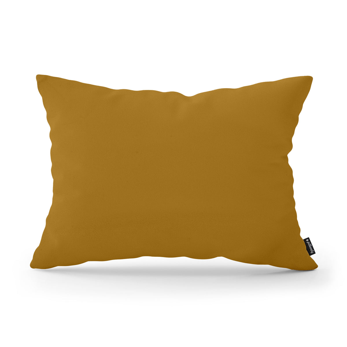 Smooth Decorative Cushion 40x55 cm, Modern and Scandinavian Style, Kronos Fabric – Golden Amber (KRONOS 01)