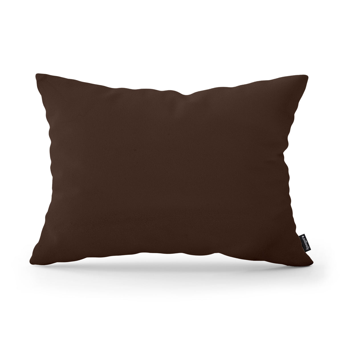 Smooth Decorative Cushion 40x55 cm, Modern and Scandinavian Style, Kronos Fabric – Ebony Brown (KRONOS 06)