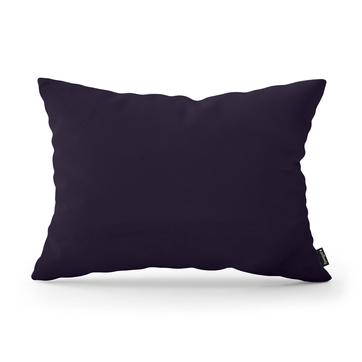 Smooth Decorative Cushion 40x55 cm, Modern and Scandinavian Style, Kronos Fabric – Dark Purple (KRONOS 37)