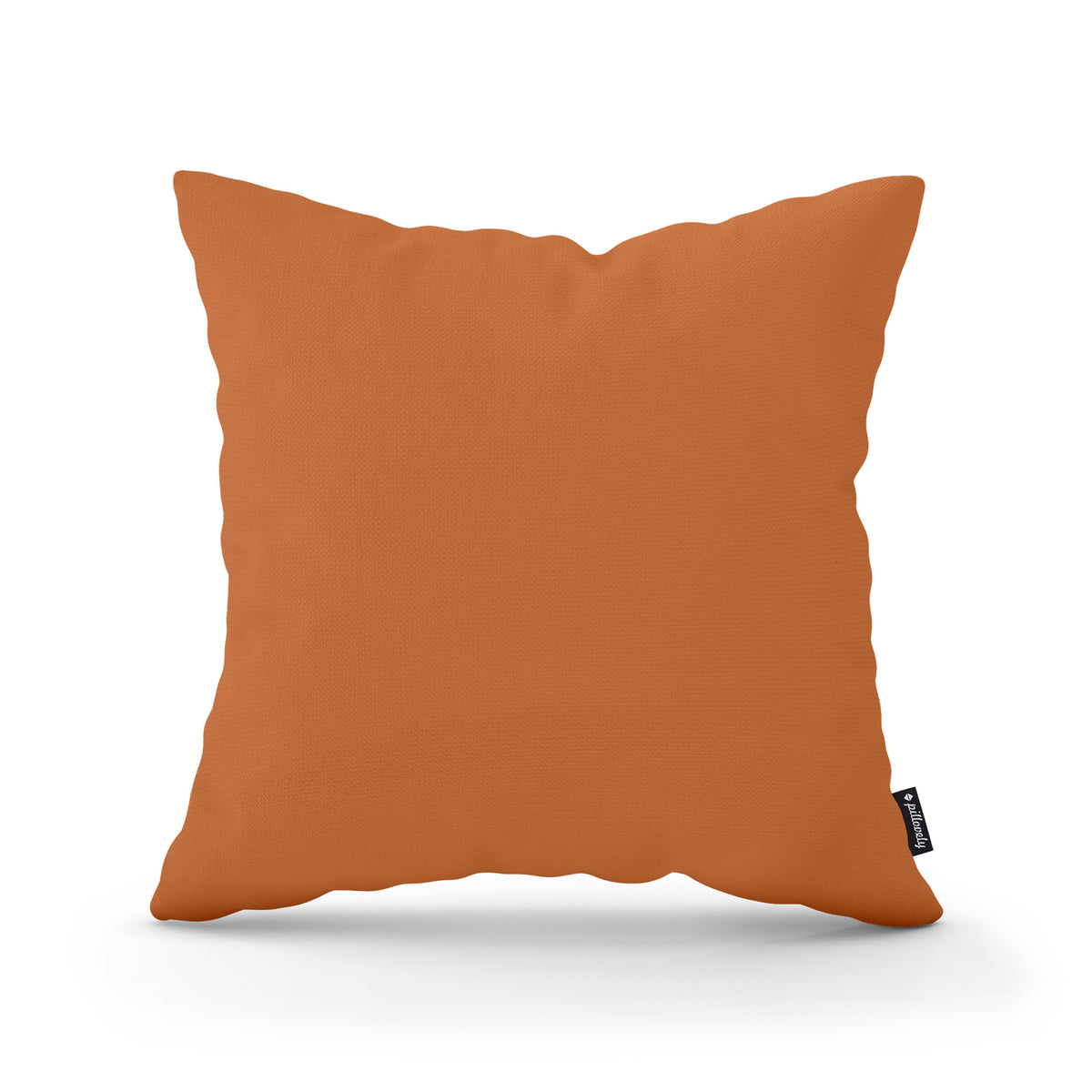 Smooth Decorative Cushion 45x45 cm, Minimalist Style – Caramel Ochre (KRONOS 40)