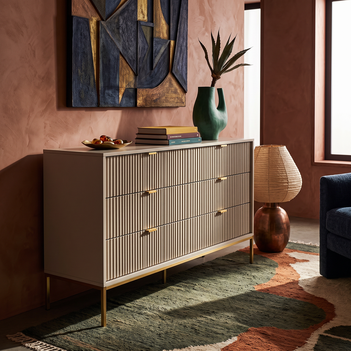 Roza Chest of Drawers 154x91, Glamour Style