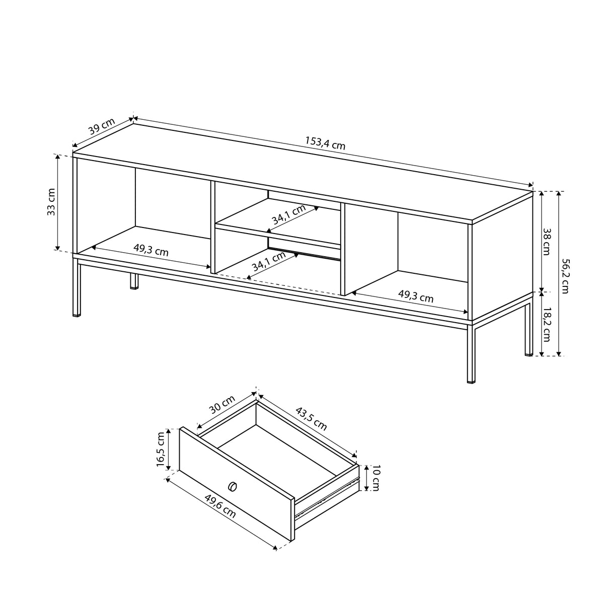 Kviat TV Unit 154x57, Vintage Style – photo 6