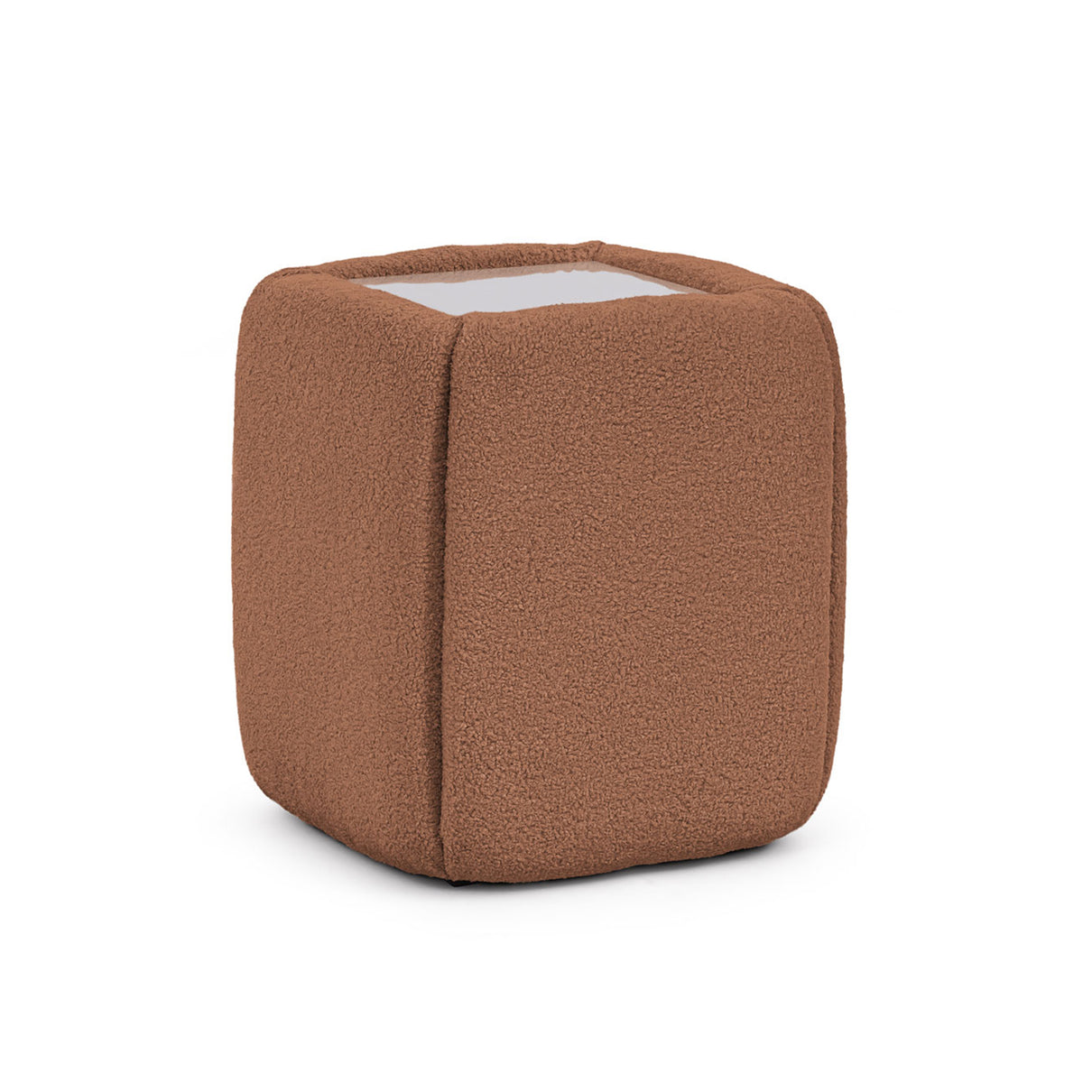Neria Bedside Table 50x55 Without Drawers, Minimalist Style – Copper Glow (LAMBI 14)