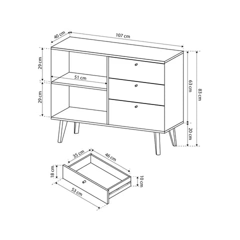Lato Sideboard 107x83, Scandinavian Style – photo 5
