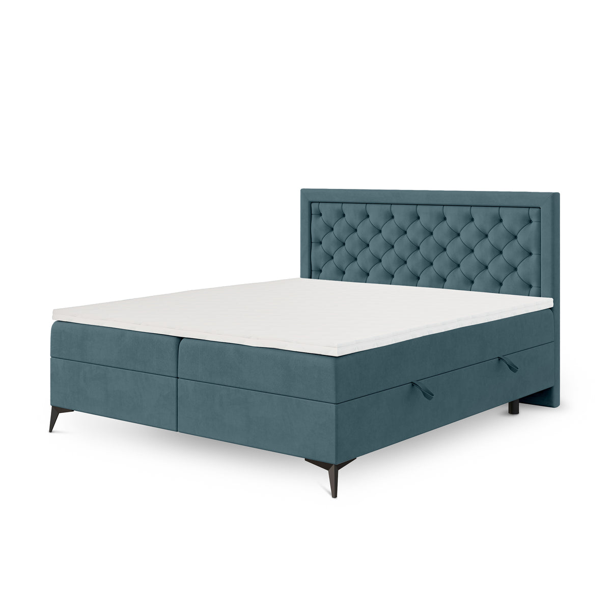 Rosselia Quilted Continental Divan Bed with Two Storage Compartments, Glamour Style – photo 31