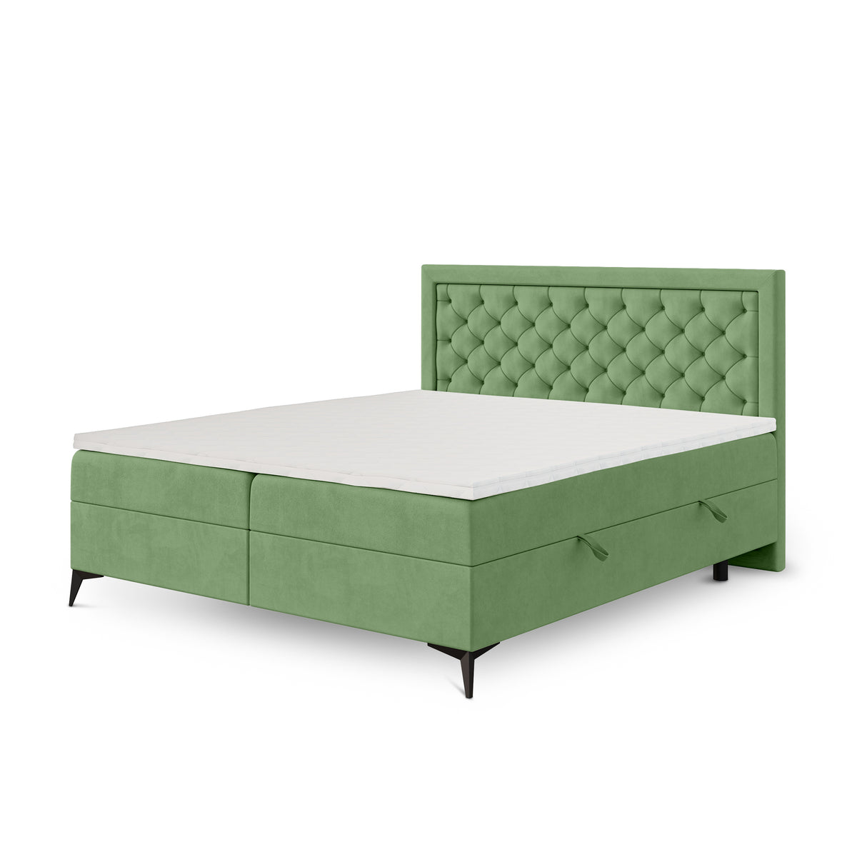 Rosselia Quilted Continental Divan Bed with Two Storage Compartments, Glamour Style – photo 32