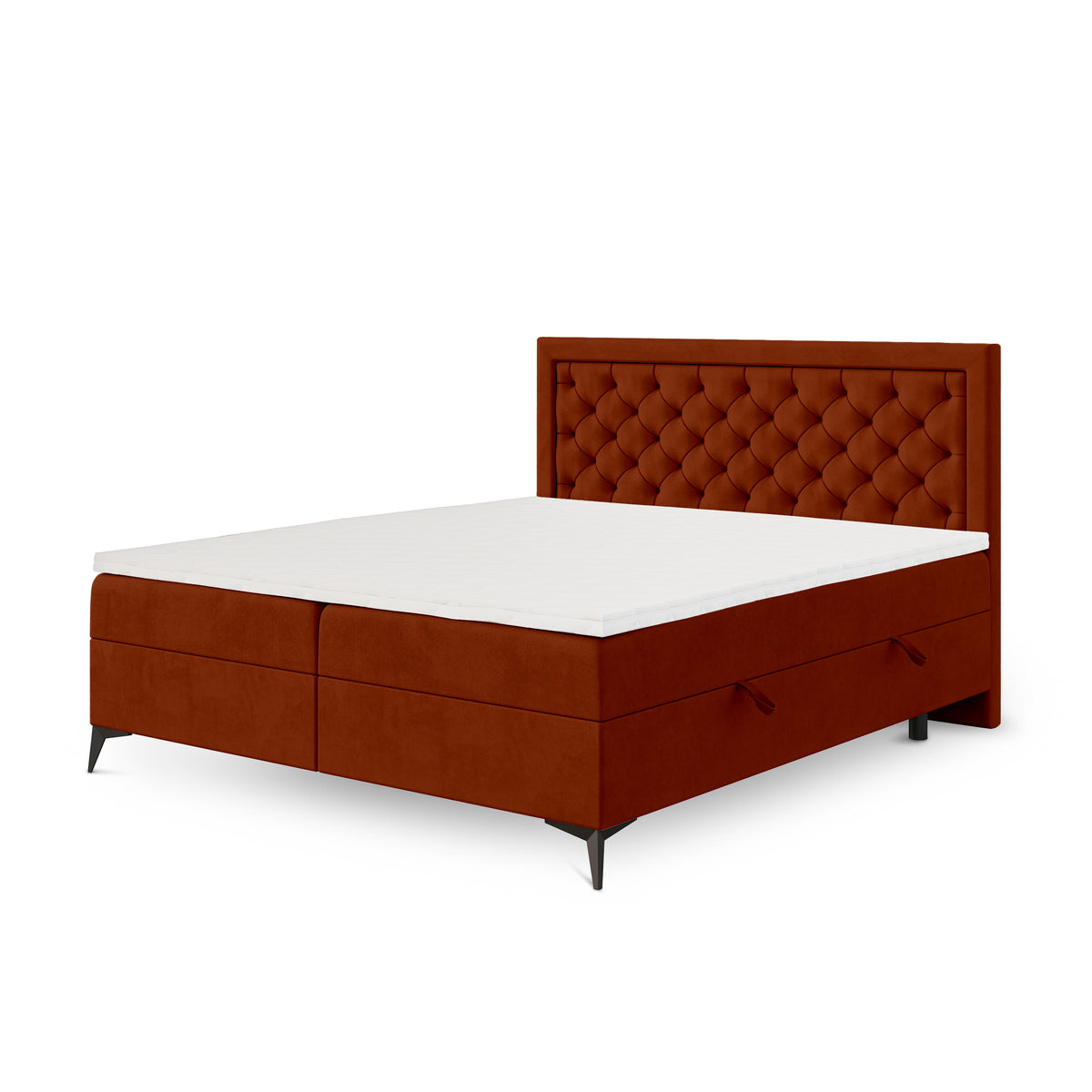 Rosselia Quilted Continental Divan Bed with Two Storage Compartments, Glamour Style – photo 20