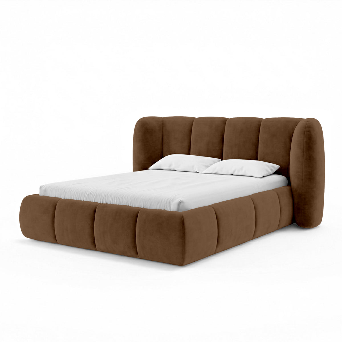 Ventara Upholstered Ottoman Bed with Vertical Tufting and Storage, Soft Modern Style – photo 29