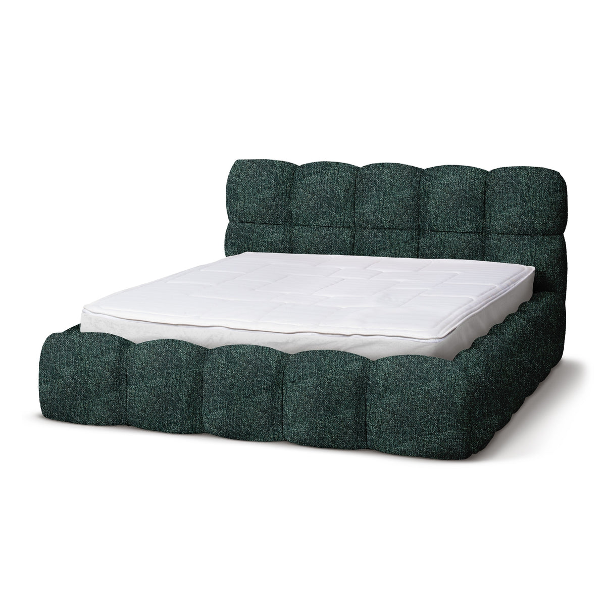Mevy Upholstered Ottoman Bed with Storage, Minimalist Style – Oceanic Copper (MISCANTO 70), 200