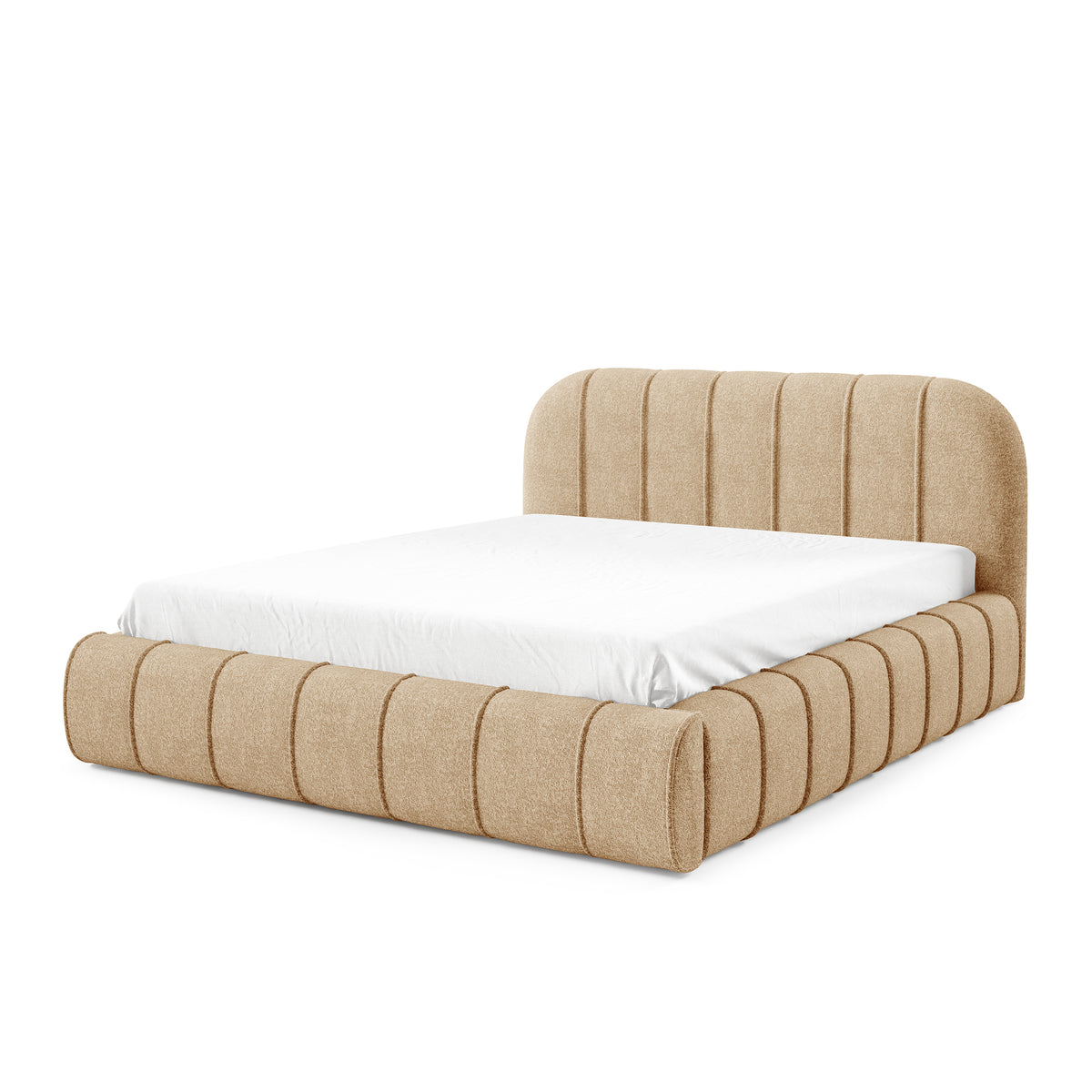 Apfella Upholstered Ottoman Bed with Storage, Modern Style – photo 7