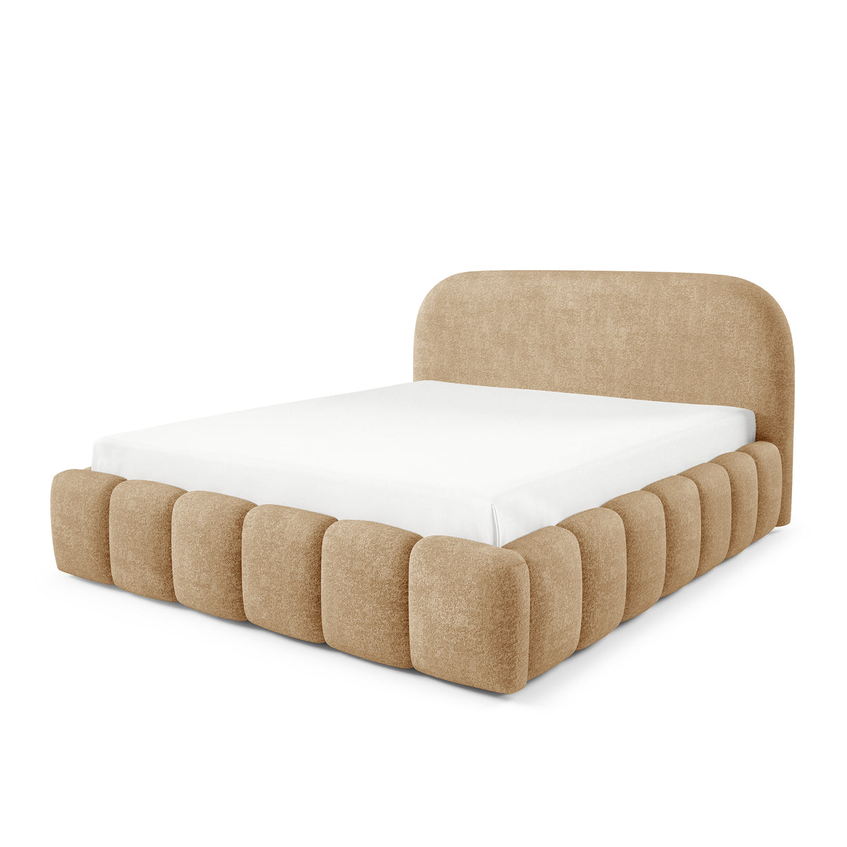 Tegell Upholstered Ottoman Bed with Storage, Modern Soft Style 140x200, 160x200 and 180x200, Monte Fabric – main photo | Pillovely