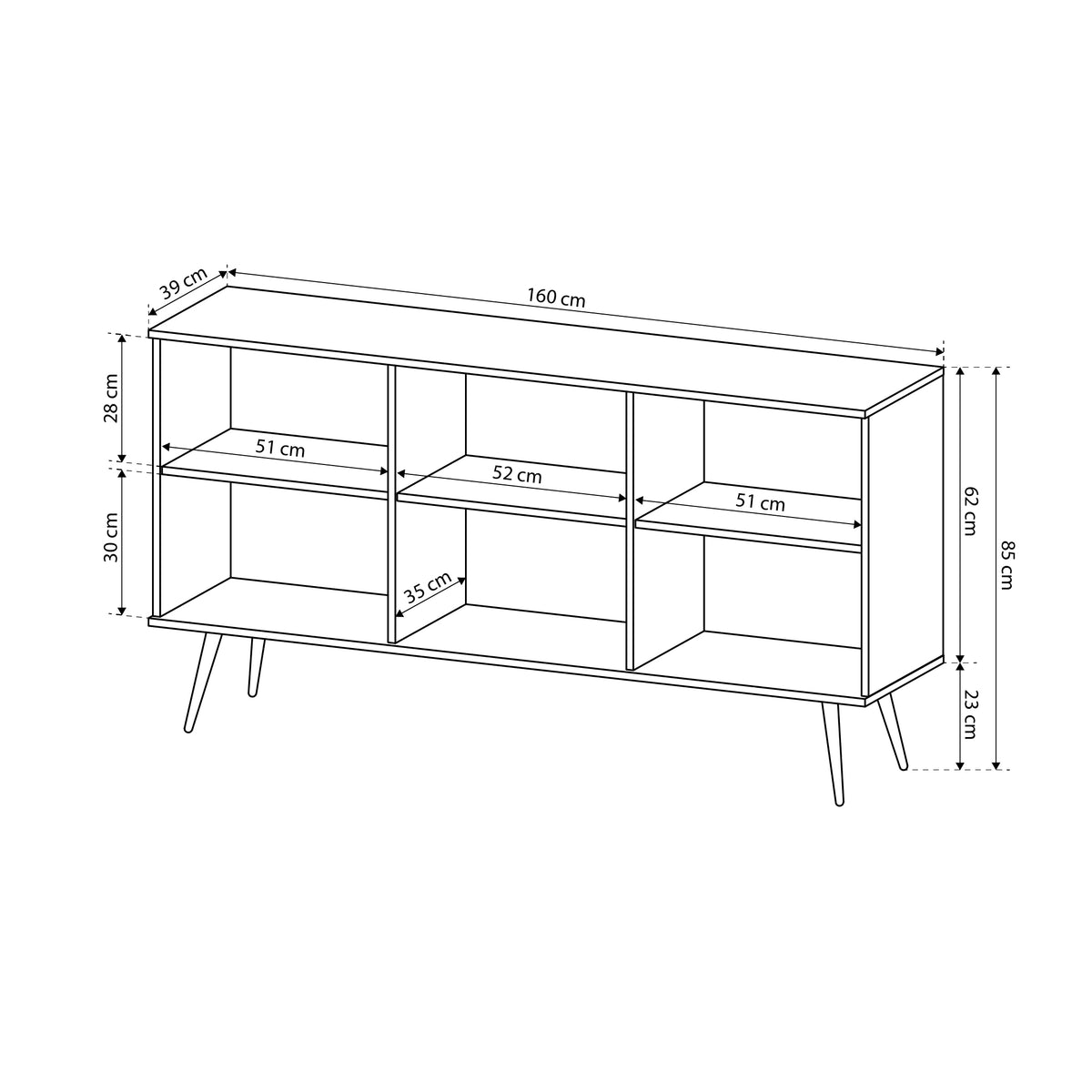 Meva Sideboard 160x85, Glamour Style – photo 6