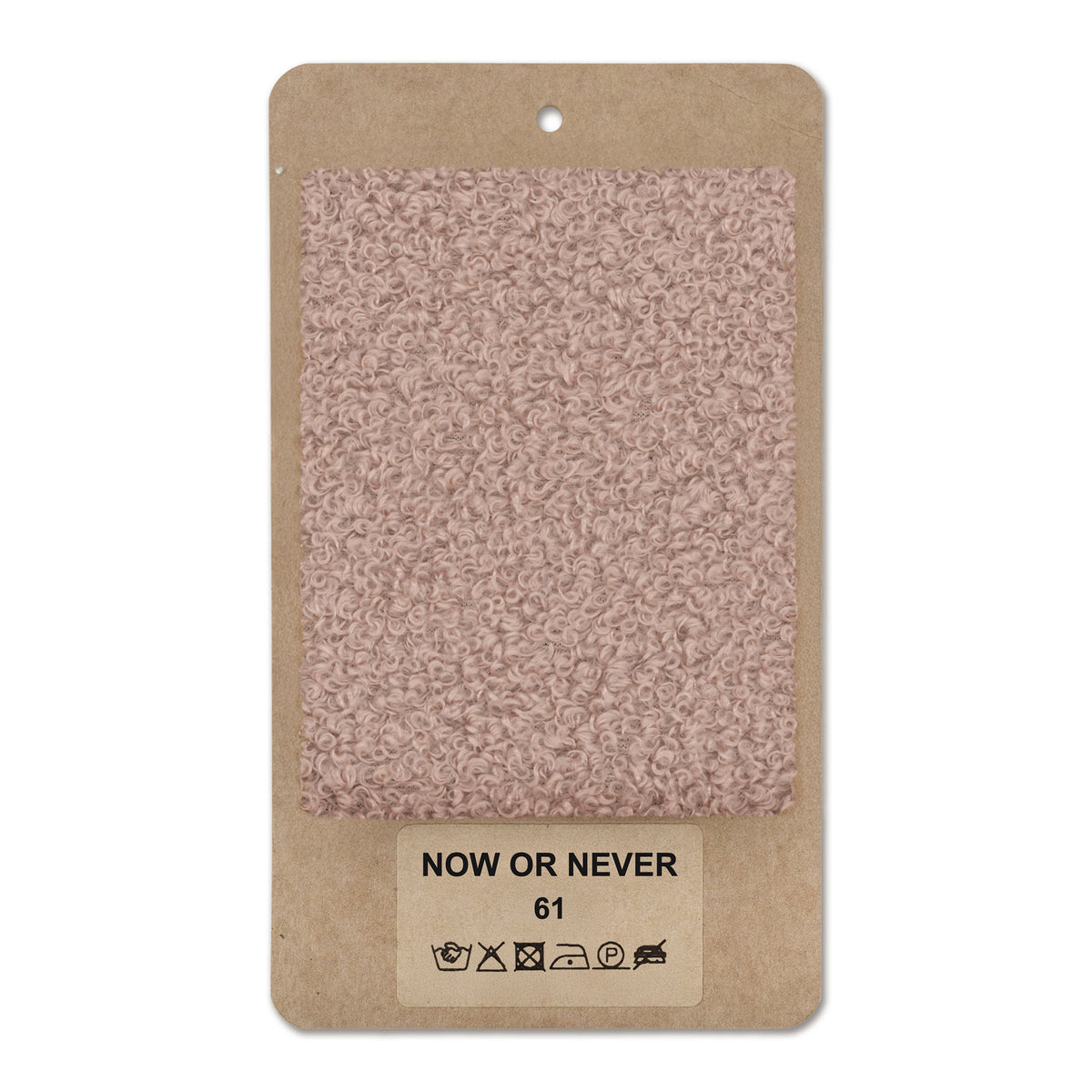 Fabric sample NOW OR NEVER Powder Coral (NOW OR NEVER 61)