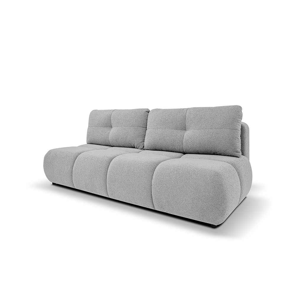Milorya 3 Seater Sofa Bed 142x200, Soft Minimalism Style – Silvery Ash (NOW OR NEVER 83)