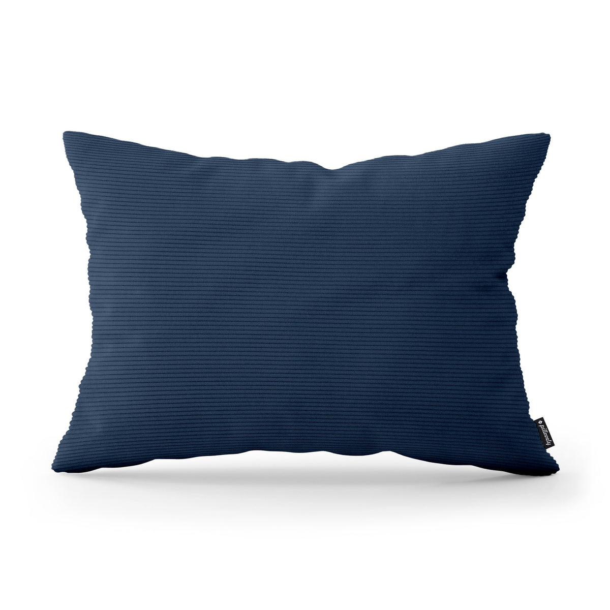Corduroy Decorative Cushion 40x55 cm for the Living Room, Loft Style – Navy Shadow (ONTARIO 26)