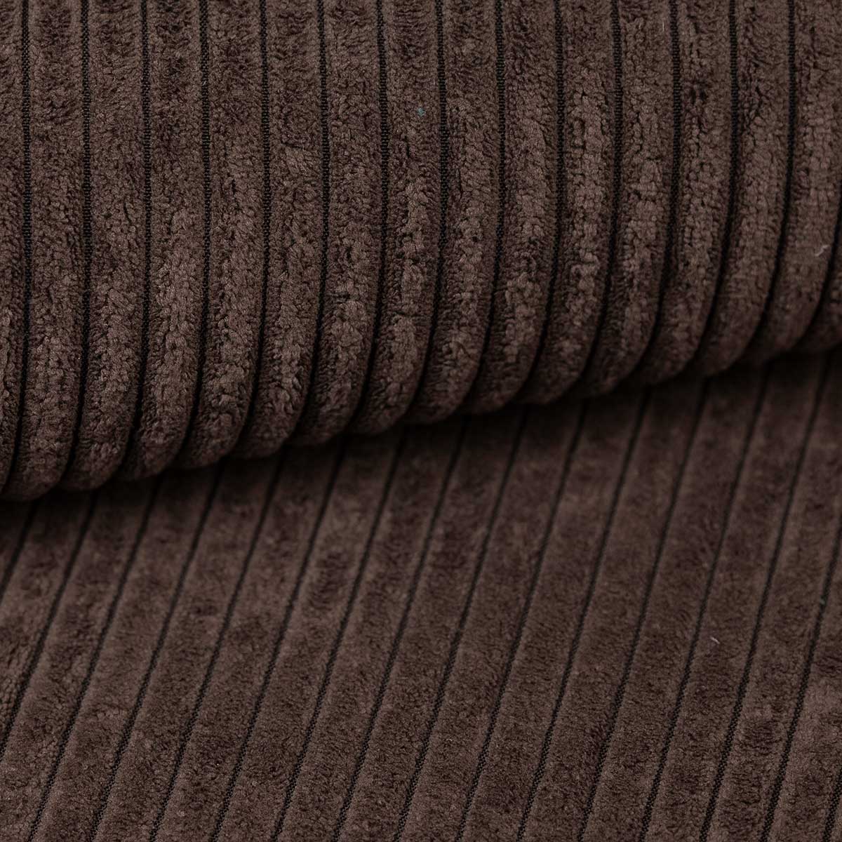 Fabric sample Corduroy Dark Walnut (POSO 06)